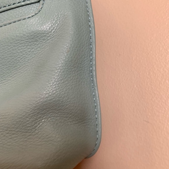 Hobo Teal Pier Leather Purse Small Crossbody Lightweight Bag Adjustable Strap - Picture 9 of 14